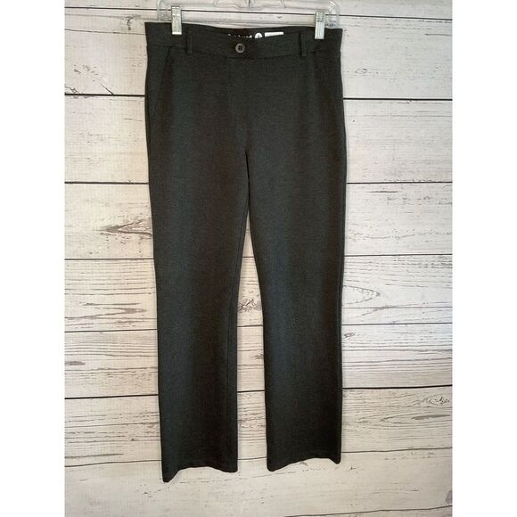 Betabrand Pants Medium Dark Gray Classic Dress Pant Yoga‎ Pull On - Picture 1 of 7